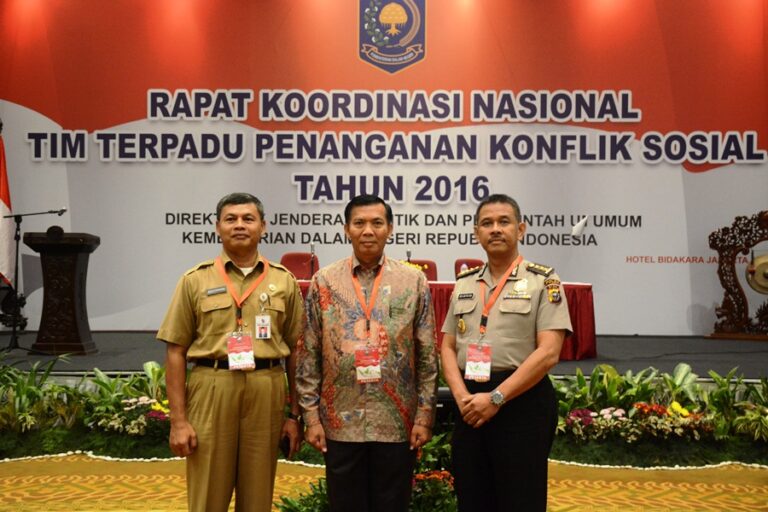 Wako Firdaus Hadiri Rakornas Terpadu Penanganan Konflik Sosial