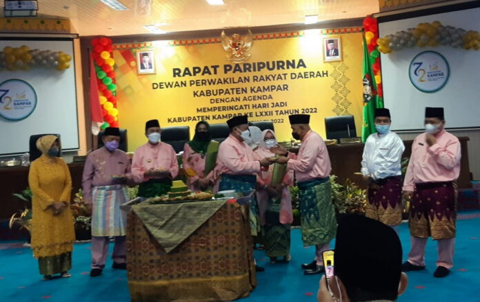 Dukung Tema HUT Kab Kampar, DPRD Kampar Siap Kawal Program Vaksin Tuntas, Kampar Sehat, Ekonomi Bangkit