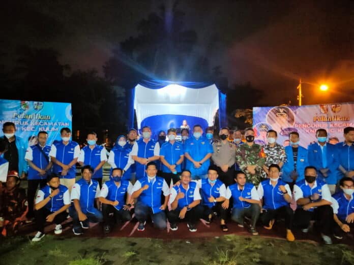 Rahmad Handayani SAH di Dilantik Nahkodai PK KNPI Kecamatan Kulim