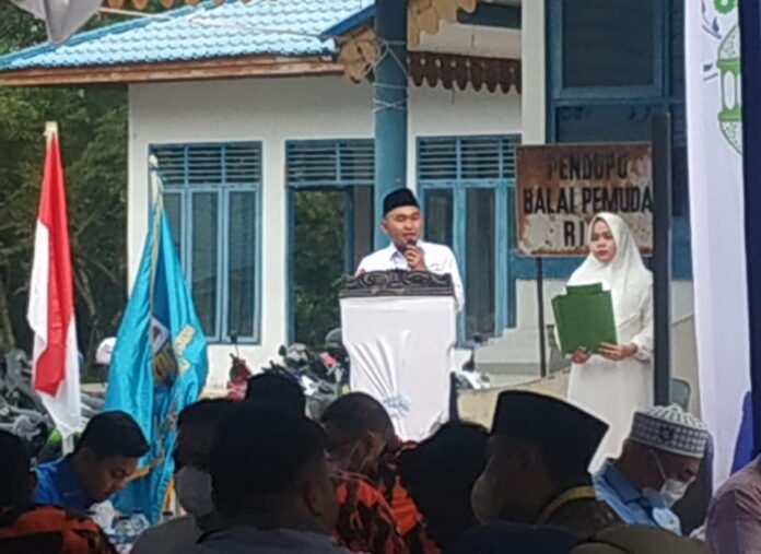 Masih Dalam Rangkaian Bagi 1000 Paket Sembako, Ketua KNPI Riau Berbagi Berkah Bersama Warga Pekanbaru